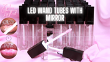 Color changing lip gloss lip swatches. Lipgloss changes from clear to pink once applied to lips.