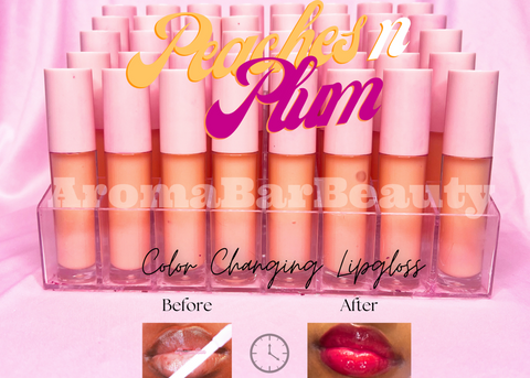 *NEW* "Peaches N Plum" Color Changing Wholesale Lipgloss