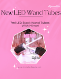 *NEW* Color Changing Wholesale Lipgloss in Black LED Wand Tubes