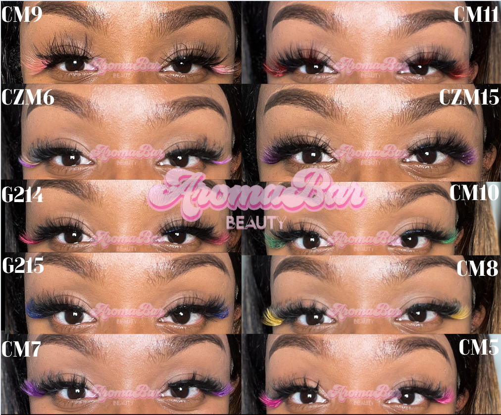 Wholesale Colored Lashes | 15-18mm Faux Mink