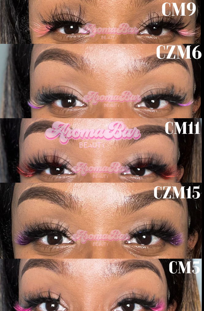 20 Inch Lashes Colored Lashes 20-22 MM Faux Mink Lashes | (Retail) โ AromaBarBeauty