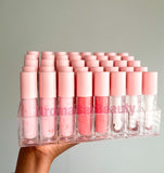 WHOLESALE LIP GLOSS, pre-filled lipgloss tubes for starting your business, pink wand tubes